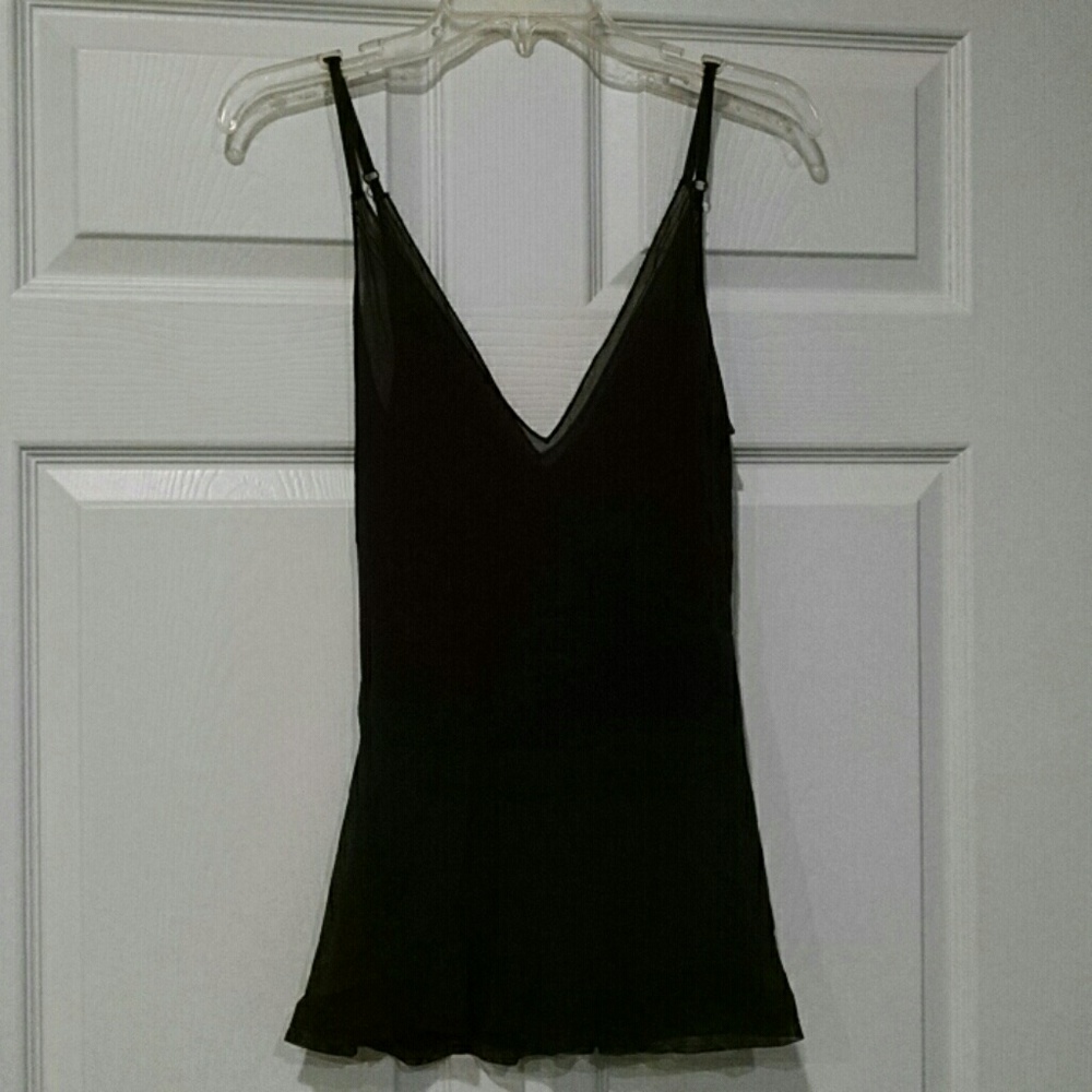 Sheer Black Top